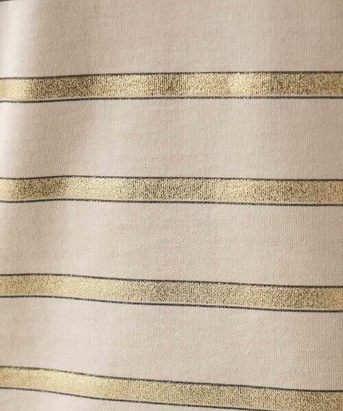 HIROKO KOSHINO / ヒロココシノ カットソー | 箔ボーダーコットンカットソー /日本製/洗える | 詳細7