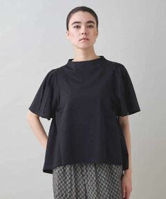 HIROKO KOSHINO / ヒロココシノ カットソー | 【UVカット/遮熱性】サイドギャザーボリュームスリーブカットソー /日本製/洗える