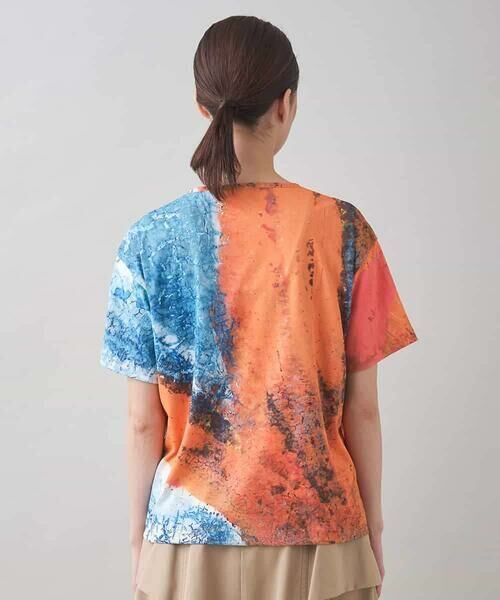 HIROKO KOSHINO / ヒロココシノ カットソー | 絵画プリントスムースカットソー/日本製/洗える | 詳細4