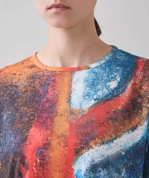 HIROKO KOSHINO / ヒロココシノ カットソー | 絵画プリントスムースカットソー/日本製/洗える | 詳細5