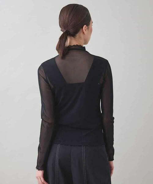 HIROKO KOSHINO / ヒロココシノ カットソー | チュールハイネックプルオーバー/日本製/洗える | 詳細2