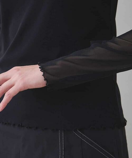 HIROKO KOSHINO / ヒロココシノ カットソー | チュールハイネックプルオーバー/日本製/洗える | 詳細4