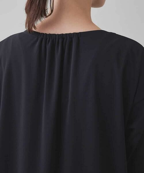 HIROKO KOSHINO / ヒロココシノ チュニック | ドレープフリルアシンメトリーカットチュニック /日本製/洗える | 詳細4