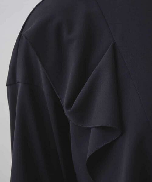 HIROKO KOSHINO / ヒロココシノ チュニック | ドレープフリルアシンメトリーカットチュニック /日本製/洗える | 詳細8
