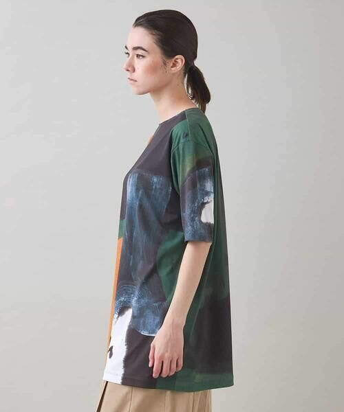 HIROKO KOSHINO / ヒロココシノ チュニック | モチーフプリントチュニック丈カットソー /日本製/洗える | 詳細1