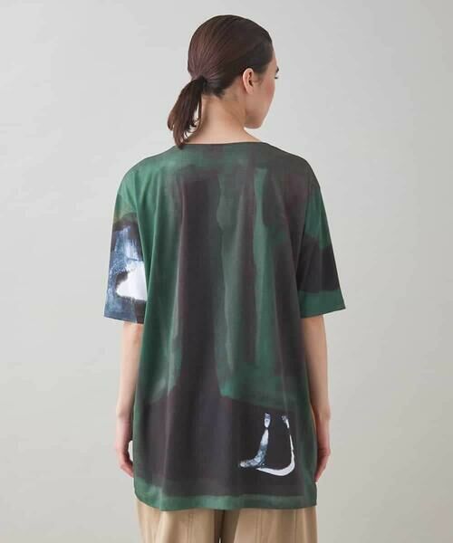 HIROKO KOSHINO / ヒロココシノ チュニック | モチーフプリントチュニック丈カットソー /日本製/洗える | 詳細2