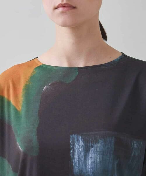 HIROKO KOSHINO / ヒロココシノ チュニック | モチーフプリントチュニック丈カットソー /日本製/洗える | 詳細3