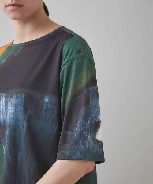 HIROKO KOSHINO / ヒロココシノ チュニック | モチーフプリントチュニック丈カットソー /日本製/洗える | 詳細5