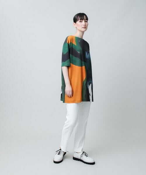 HIROKO KOSHINO / ヒロココシノ チュニック | モチーフプリントチュニック丈カットソー /日本製/洗える | 詳細8