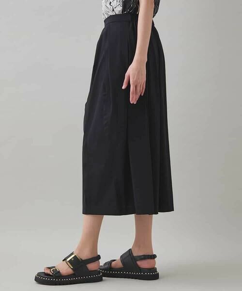 HIROKO KOSHINO / ヒロココシノ ロング・マキシ丈スカート | 【UVカット/遮熱性】タックアクセントフレアスカート /日本製/洗える | 詳細1