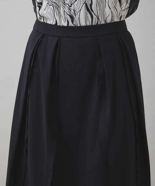 HIROKO KOSHINO / ヒロココシノ ロング・マキシ丈スカート | 【UVカット/遮熱性】タックアクセントフレアスカート /日本製/洗える | 詳細4