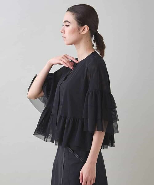 HIROKO KOSHINO / ヒロココシノ セットアップ | チュールティアードボレロ/洗える | 詳細1