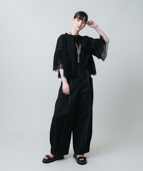 HIROKO KOSHINO / ヒロココシノ セットアップ | チュールティアードボレロ/洗える | 詳細8