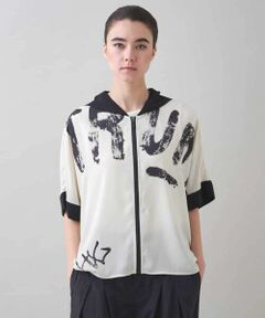 セール】 【洗える】ジップアップチュニックブラウス （シャツ