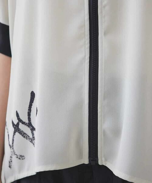 HIROKO KOSHINO / ヒロココシノ シャツ・ブラウス | モノトーンプリントデザインブラウス/洗える | 詳細8