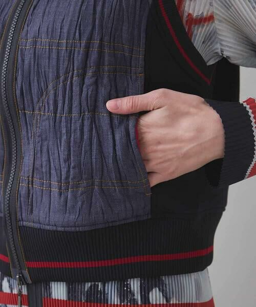 HIROKO KOSHINO / ヒロココシノ ベスト | ワッシャーデニムダンボールジョイントベスト /洗える | 詳細6