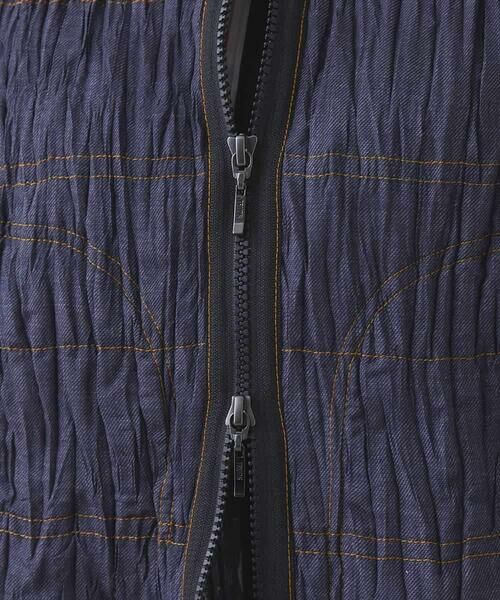 HIROKO KOSHINO / ヒロココシノ ベスト | ワッシャーデニムダンボールジョイントベスト /洗える | 詳細8