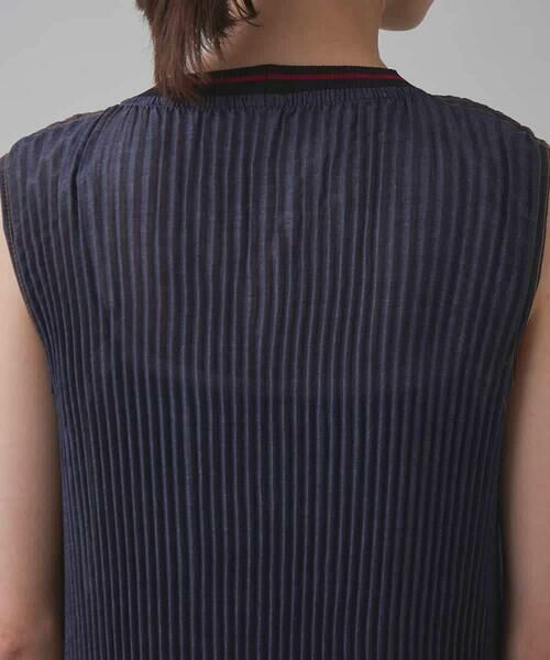 HIROKO KOSHINO / ヒロココシノ ロング・マキシ丈ワンピース | デニムライクプリーツワンピース/洗える | 詳細5