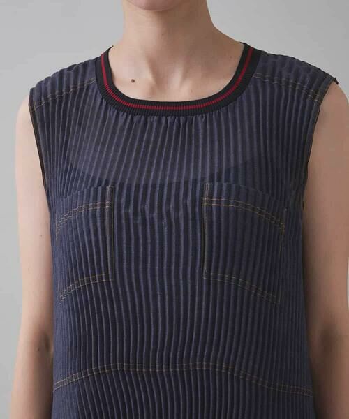 HIROKO KOSHINO / ヒロココシノ ロング・マキシ丈ワンピース | デニムライクプリーツワンピース/洗える | 詳細6