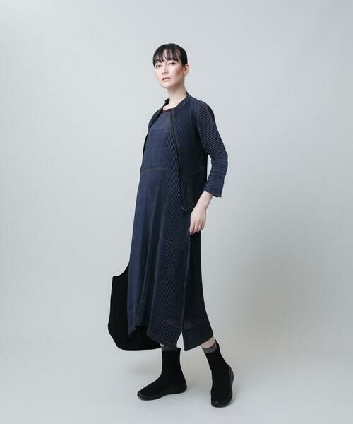 HIROKO KOSHINO / ヒロココシノ セットアップ | デニムライクプリーツジャケット/洗える | 詳細14