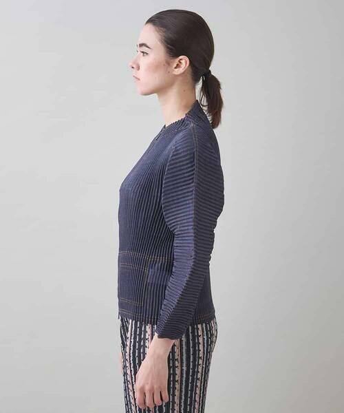 HIROKO KOSHINO / ヒロココシノ セットアップ | デニムライクプリーツジャケット/洗える | 詳細2