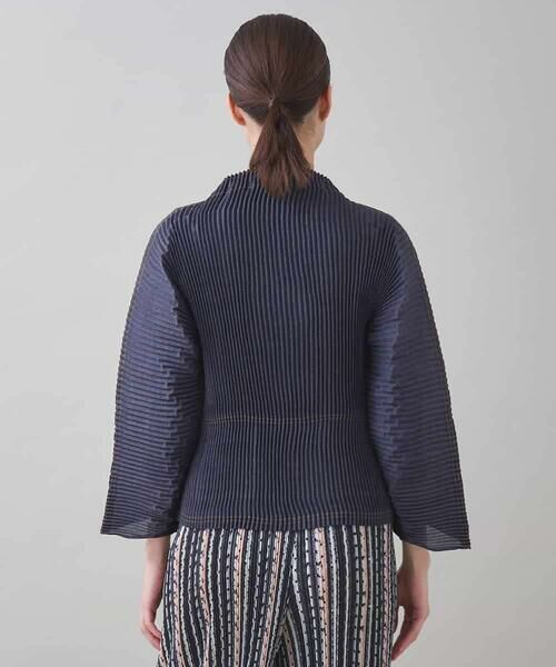 HIROKO KOSHINO / ヒロココシノ セットアップ | デニムライクプリーツジャケット/洗える | 詳細3