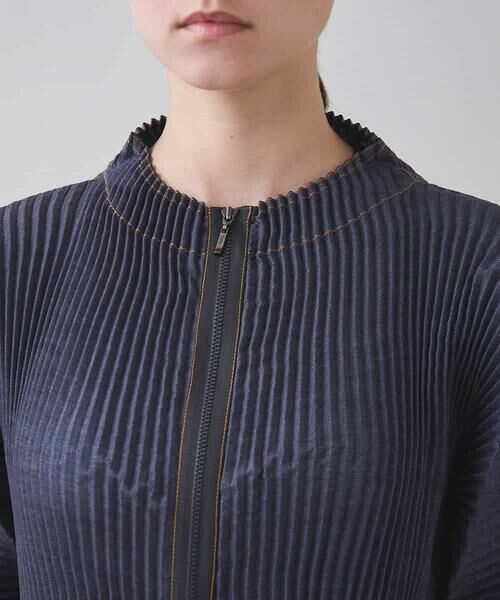HIROKO KOSHINO / ヒロココシノ セットアップ | デニムライクプリーツジャケット/洗える | 詳細4