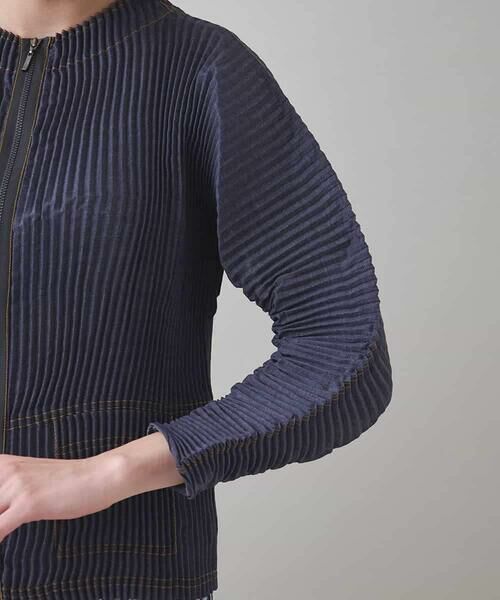 HIROKO KOSHINO / ヒロココシノ セットアップ | デニムライクプリーツジャケット/洗える | 詳細6