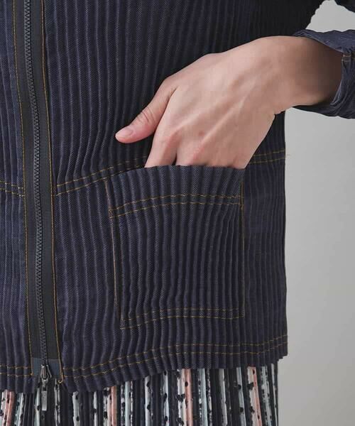 HIROKO KOSHINO / ヒロココシノ セットアップ | デニムライクプリーツジャケット/洗える | 詳細9