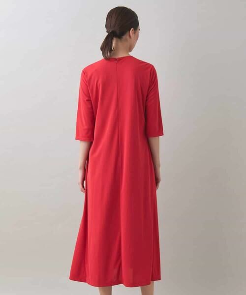 HIROKO KOSHINO / ヒロココシノ ロング・マキシ丈ワンピース | ジョイントテープラッフルデザインワンピース /洗える | 詳細4