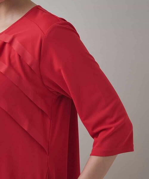 HIROKO KOSHINO / ヒロココシノ ロング・マキシ丈ワンピース | ジョイントテープラッフルデザインワンピース /洗える | 詳細8