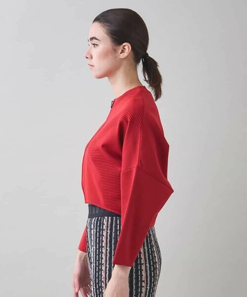 HIROKO KOSHINO / ヒロココシノ カーディガン・ボレロ | タックデザインボレロジャケット /洗える | 詳細1