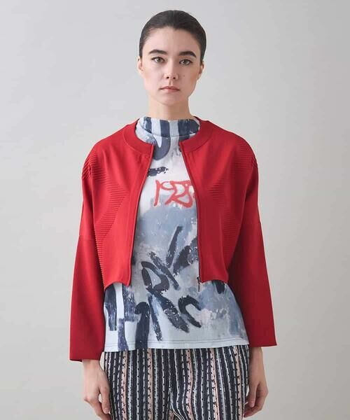 HIROKO KOSHINO / ヒロココシノ カーディガン・ボレロ | タックデザインボレロジャケット /洗える | 詳細9