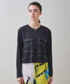 HIROKO KOSHINO / ヒロココシノ その他アウター | ジョイントテープラッフルデザインジャケット /洗える