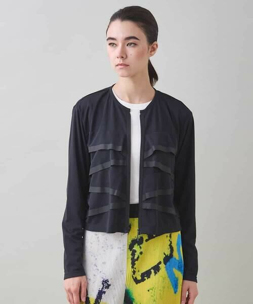 HIROKO KOSHINO / ヒロココシノ その他アウター | ジョイントテープラッフルデザインジャケット /洗える | 詳細1