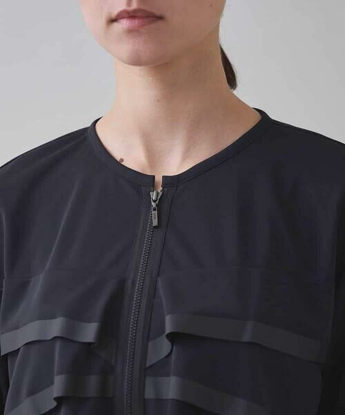 HIROKO KOSHINO / ヒロココシノ その他アウター | ジョイントテープラッフルデザインジャケット /洗える | 詳細4