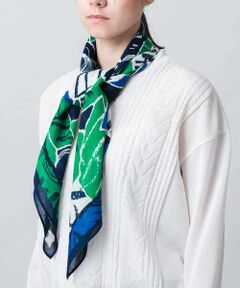 HIROKO KOSHINO / ヒロココシノ マフラー・ショール・スヌード・ストール | コラージュロゴプリントスカーフ