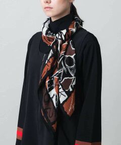 HIROKO KOSHINO / ヒロココシノ マフラー・ショール・スヌード・ストール | コラージュロゴプリントスカーフ