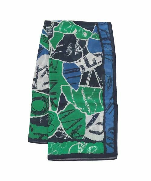 HIROKO KOSHINO / ヒロココシノ マフラー・ショール・スヌード・ストール | コラージュロゴプリントスカーフ | 詳細2