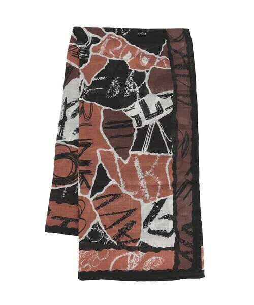 HIROKO KOSHINO / ヒロココシノ マフラー・ショール・スヌード・ストール | コラージュロゴプリントスカーフ | 詳細3