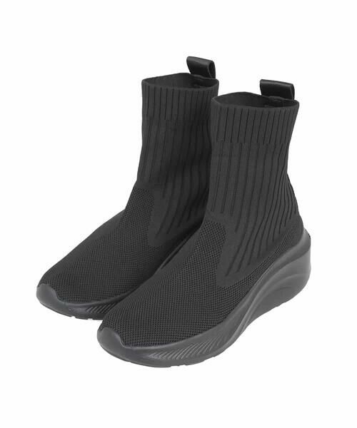 HIROKO KOSHINO / ヒロココシノ ブーツ（ロング丈） | リブニットショートブーツ | 詳細1