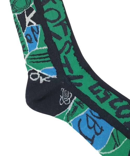 HIROKO KOSHINO / ヒロココシノ その他小物 | コラージュロゴソックス/日本製/洗濯機で洗える | 詳細3