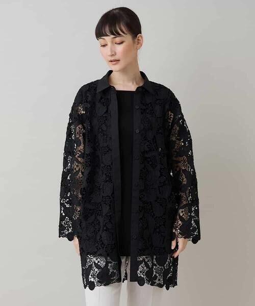 HIROKO KOSHINO / ヒロココシノ シャツ・ブラウス | フラワーレースブラウス | 詳細1