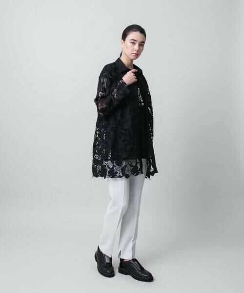 HIROKO KOSHINO / ヒロココシノ シャツ・ブラウス | フラワーレースブラウス | 詳細10