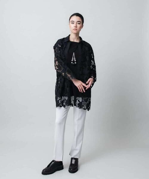 HIROKO KOSHINO / ヒロココシノ シャツ・ブラウス | フラワーレースブラウス | 詳細11