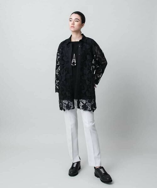 HIROKO KOSHINO / ヒロココシノ シャツ・ブラウス | フラワーレースブラウス | 詳細12