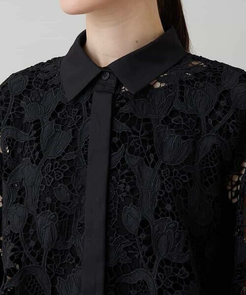 HIROKO KOSHINO / ヒロココシノ シャツ・ブラウス | フラワーレースブラウス | 詳細4