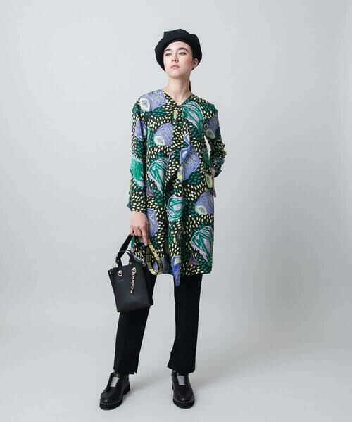 HIROKO KOSHINO / ヒロココシノ チュニック | カラーストーンデザインチュニック/日本製/洗える | 詳細11