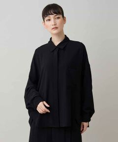 HIROKO KOSHINO / ヒロココシノ シャツ・ブラウス | ドレープジョーゼットブラウス/洗える