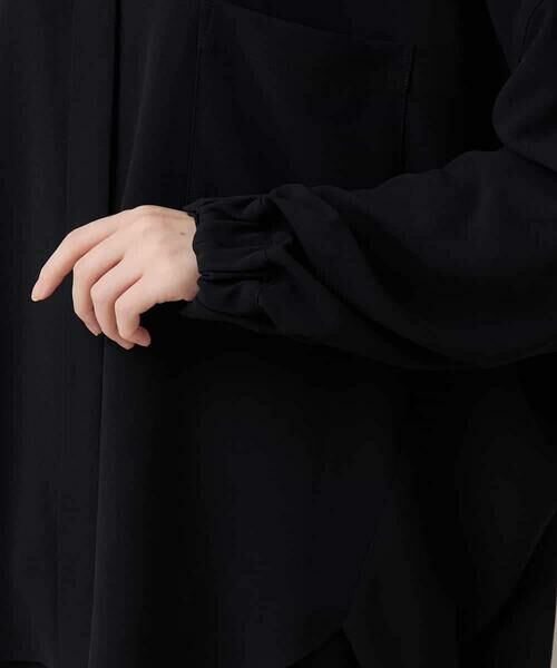 HIROKO KOSHINO / ヒロココシノ シャツ・ブラウス | ドレープジョーゼットブラウス/洗える | 詳細7
